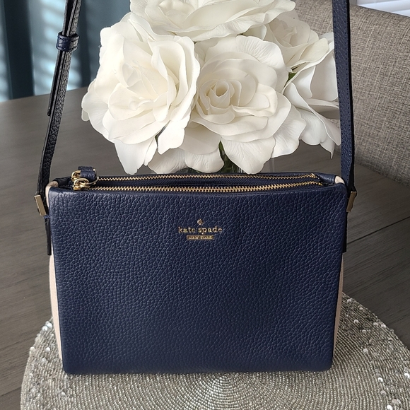 kate spade Handbags - Like New - Blue Kate Spade Crossbody Bag